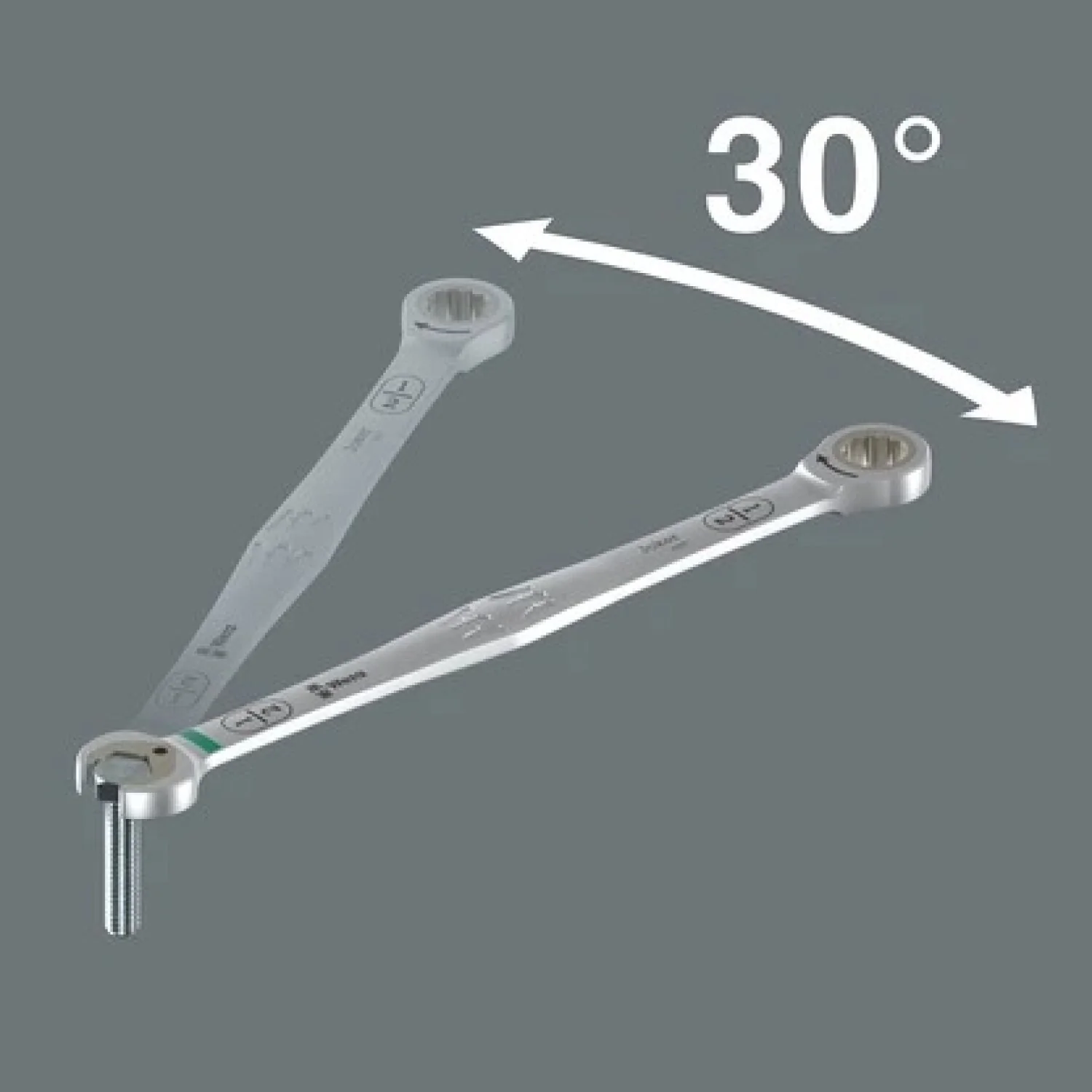 Wera-05020367001 6007 Joker Ratcheting Combination Spanner Sb, Long Design, Imperial, 11/16" X 334 Mm - Image 4