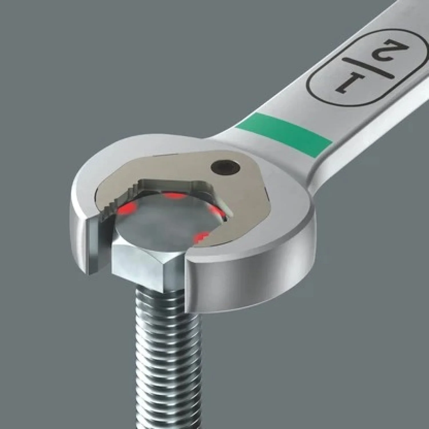 Wera 05020368001 6007 Joker Ratcheting Combination Spanner Sb, Long Design, Imperial, 3/4" X 334 Mm - Image 7