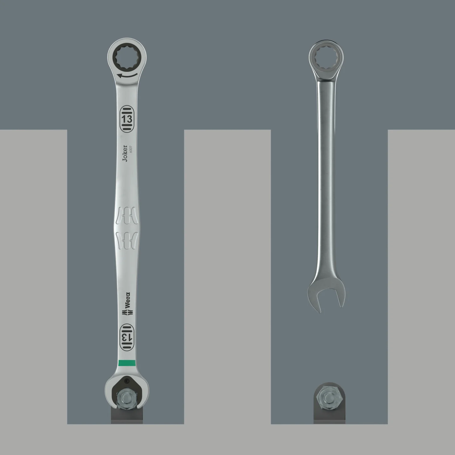 Wera 6007 Joker SB Ring Ratchet Spanner, Long Design, 13 x 245 mm - Image 7