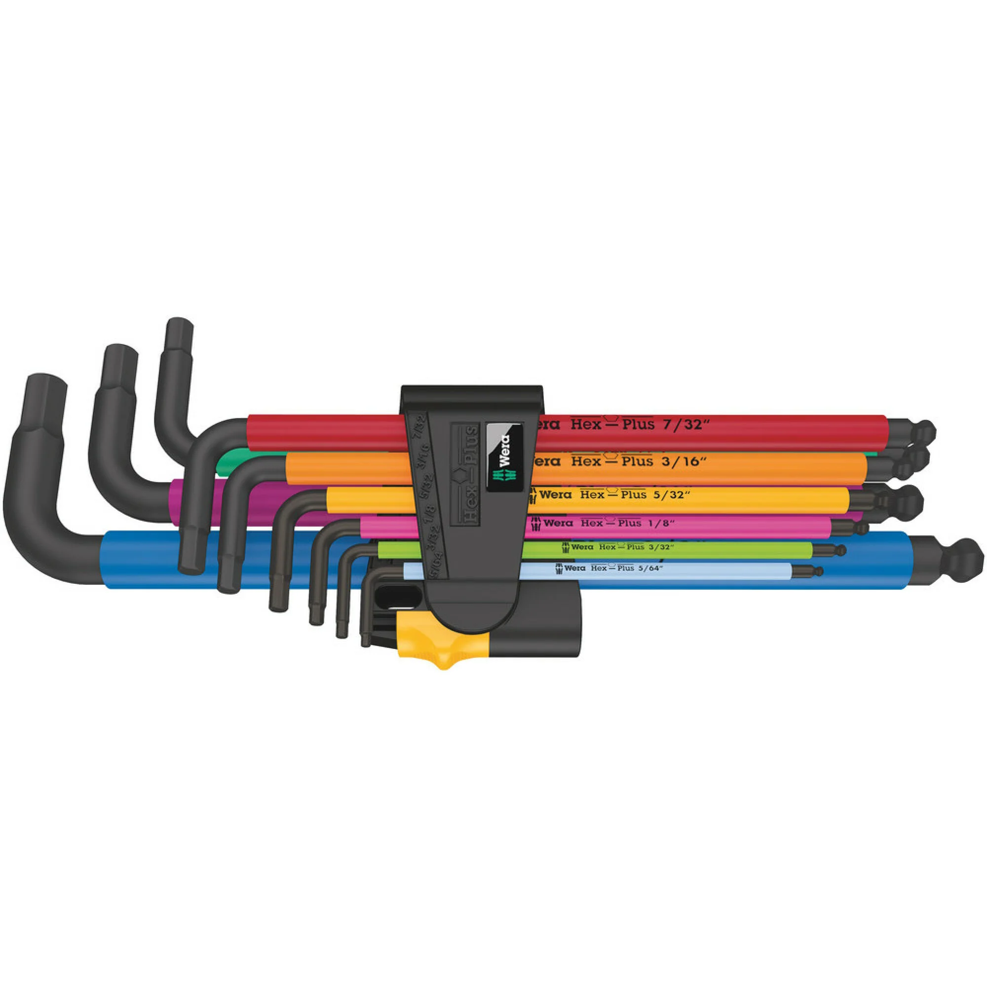 Wera Hex-Plus Imperial & Metric L-Key Twin Pack — 2x 9-Piece Multicolour, BlackLaser - Image 3