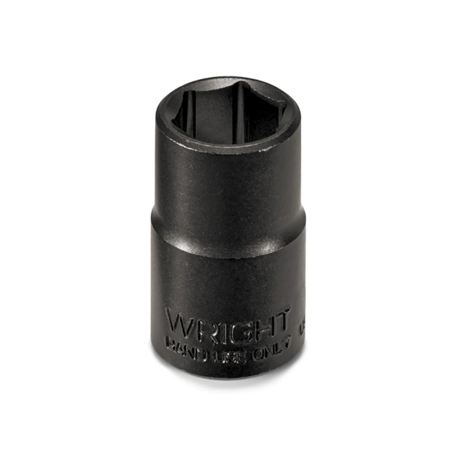 Wright Tool 34016 1/2" Drive 6 Point Standard Black Industrial Socket - 1/2"